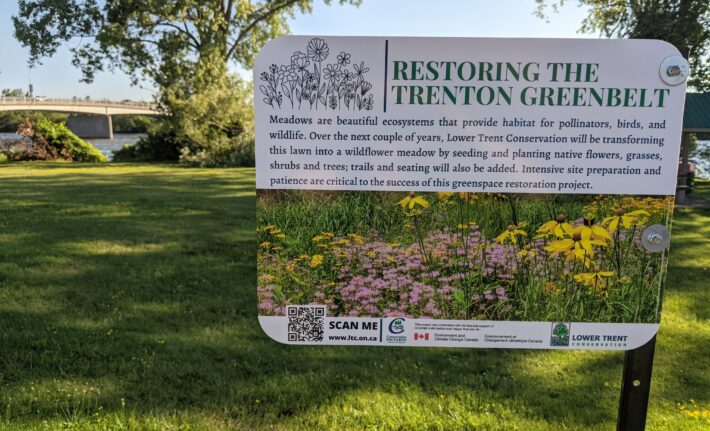 Plaque for Restoring the Trenton Greenbelt