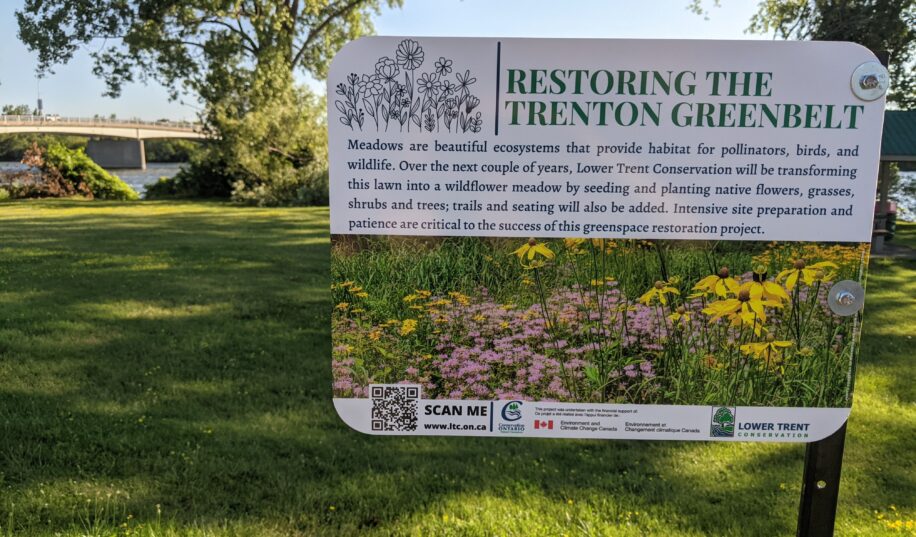Plaque for Restoring the Trenton Greenbelt